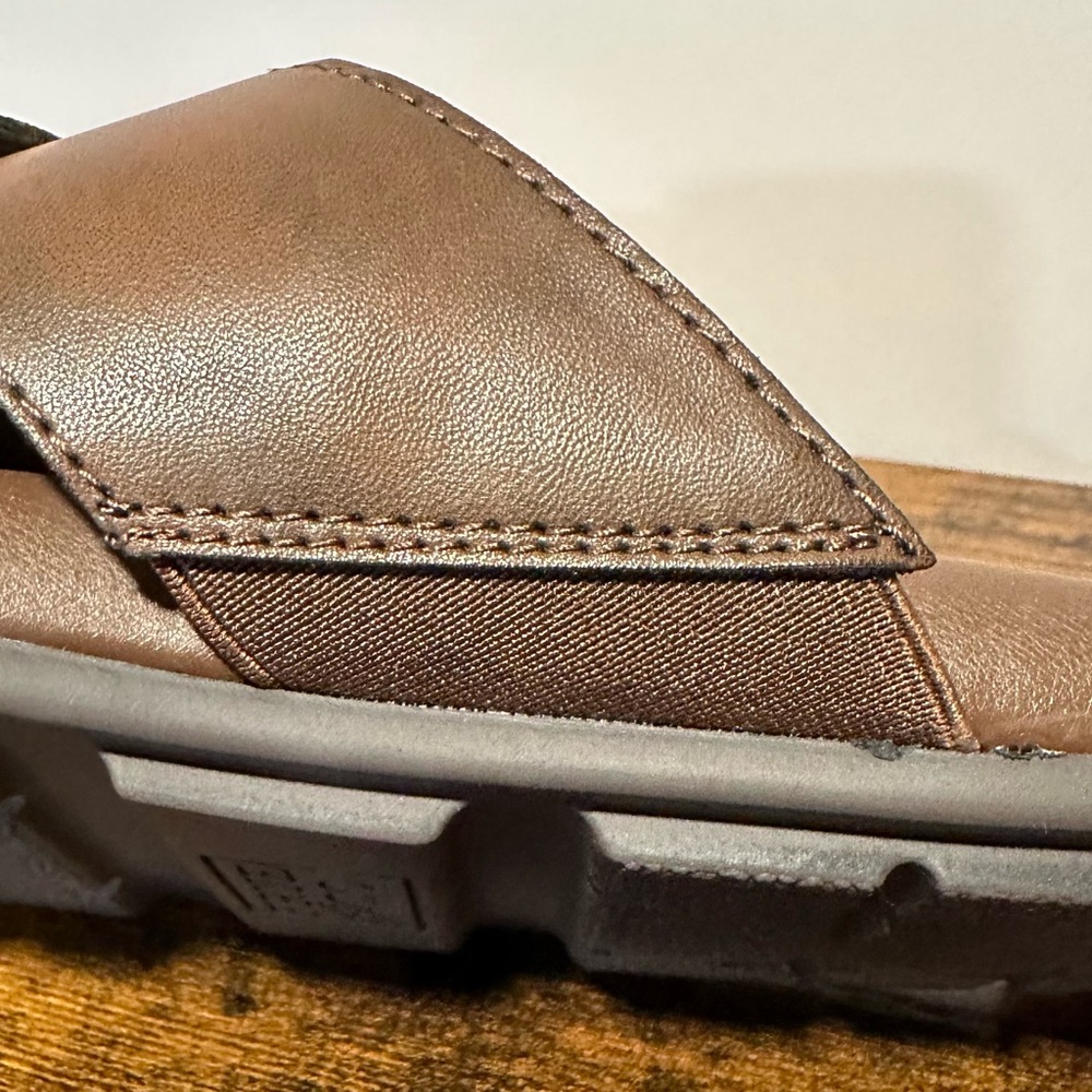 Frye and Co. Men’s Rocco Dark Brown Slide Sandals NWT Size 7 - Picture 5 of 9